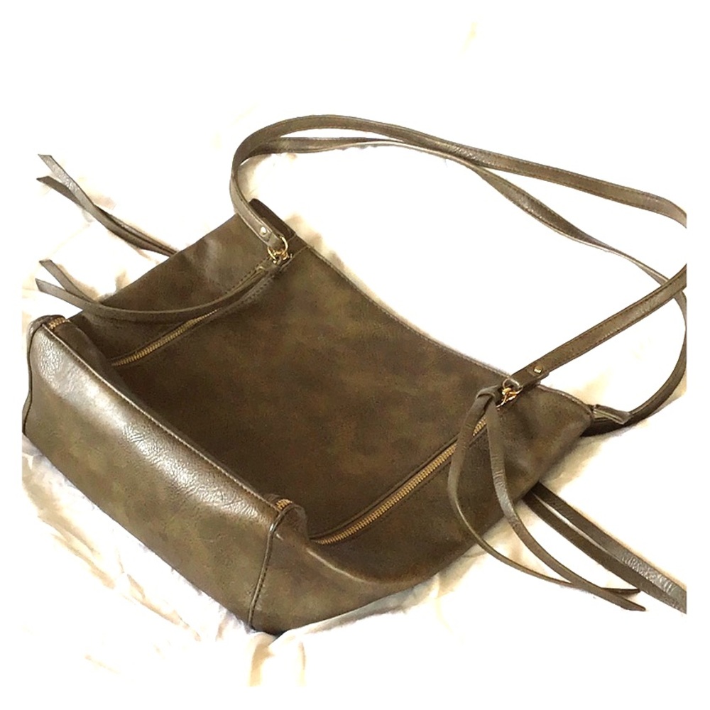 Zip-up Shoulder Bag Tote